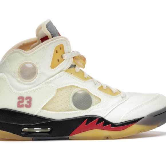 Jordan 5 Retro//Off White//Sail - Picture 8 of 10